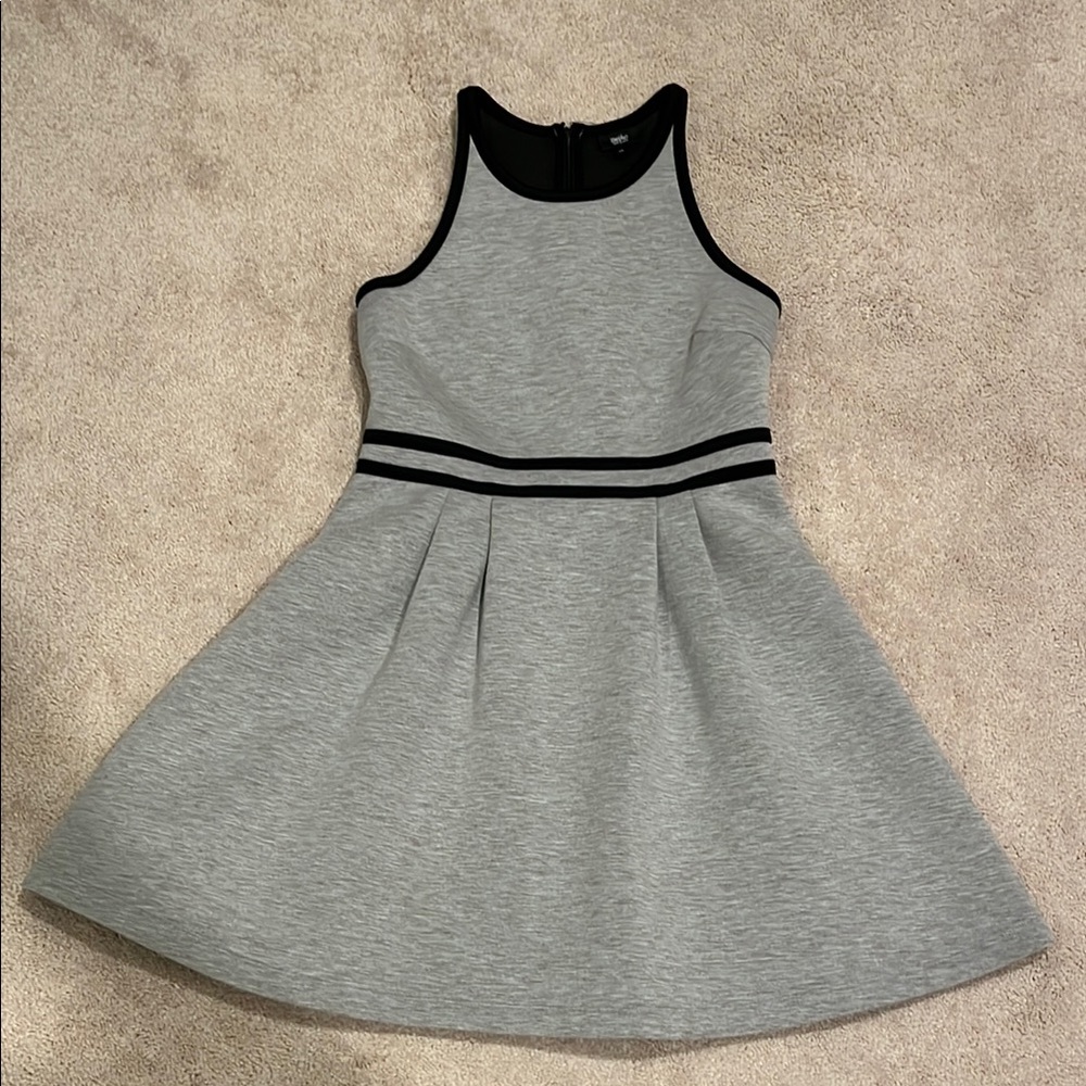 Mossimo  Gray Sleeveless Halter A-Line Dress